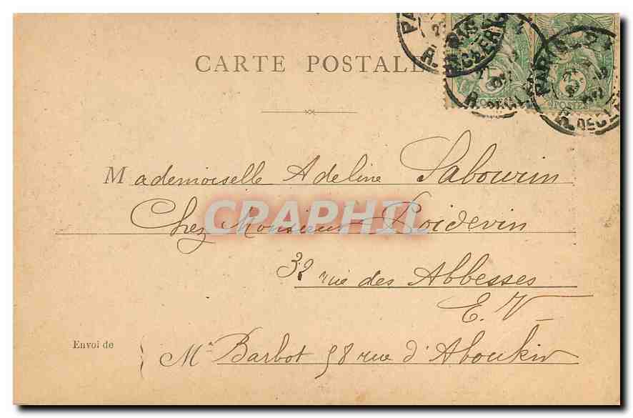 CPA Paris Raffet  — Verso