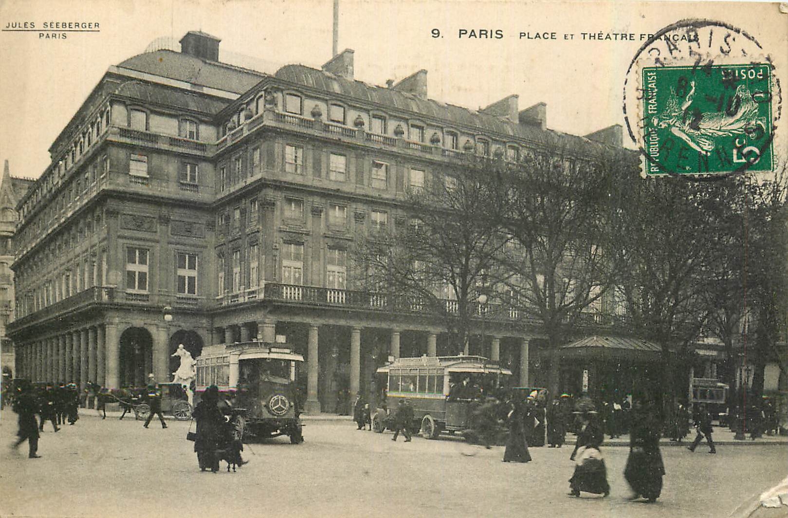 CPA Paris Place et Theatre Français