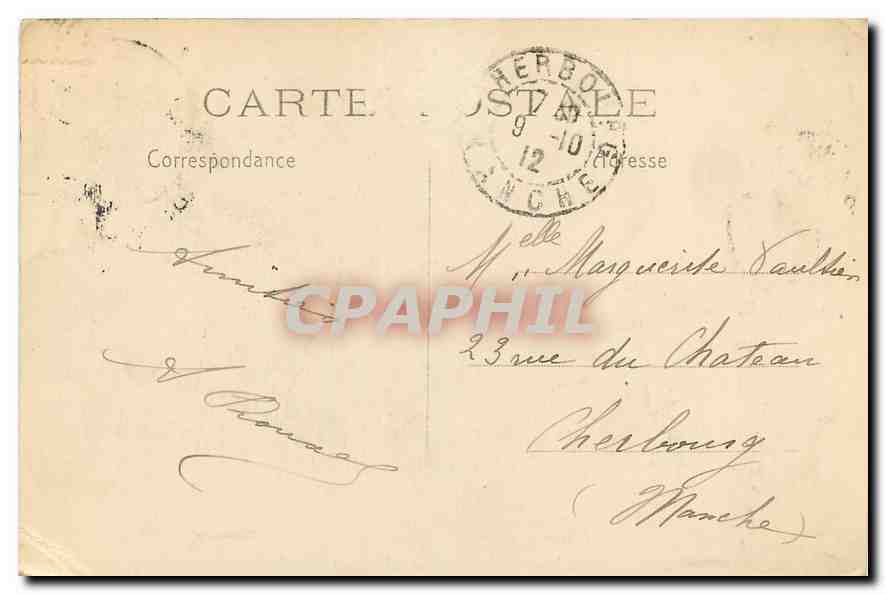 CPA Paris Place et Theatre Français — Rückseite