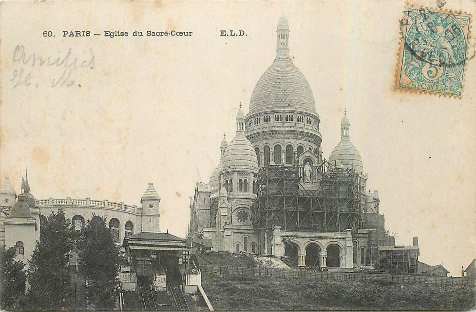 CPA Paris Eglise du Sacre Coeur 