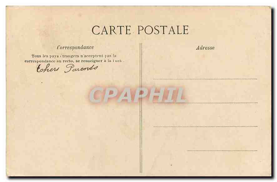 CPA Paris Rue de Clichy Hotel Glatz — Verso
