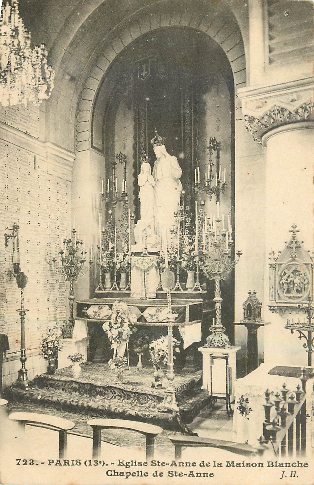CPA Paris Eglise Ste Anne de la Maison Blanche Chapelle de Ste Anne 