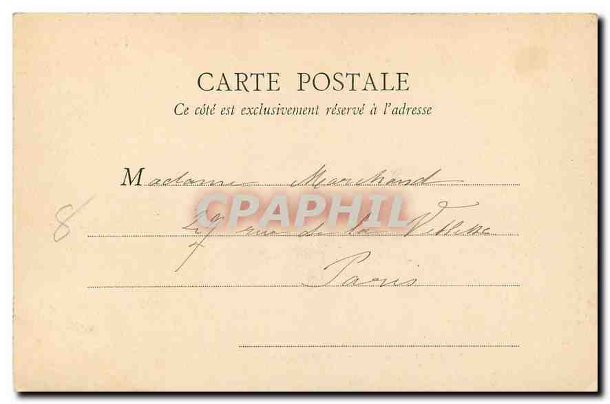 CPA Paris Parc Monceau La Rotonde  — Rückseite