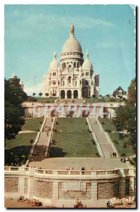 CPA Paris Basilique du Sacre Coeur 
