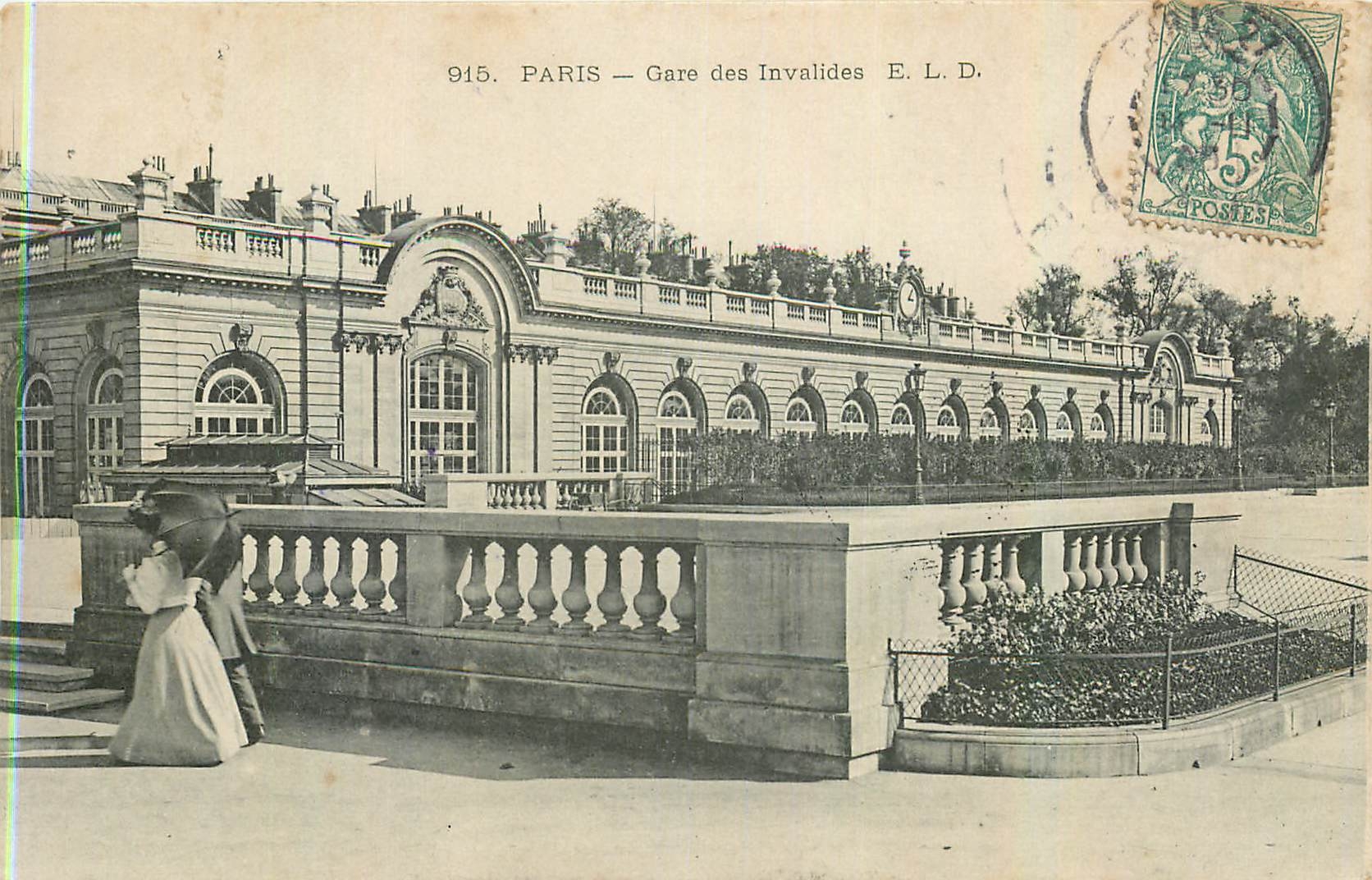CPA Paris Gare des Invalides 