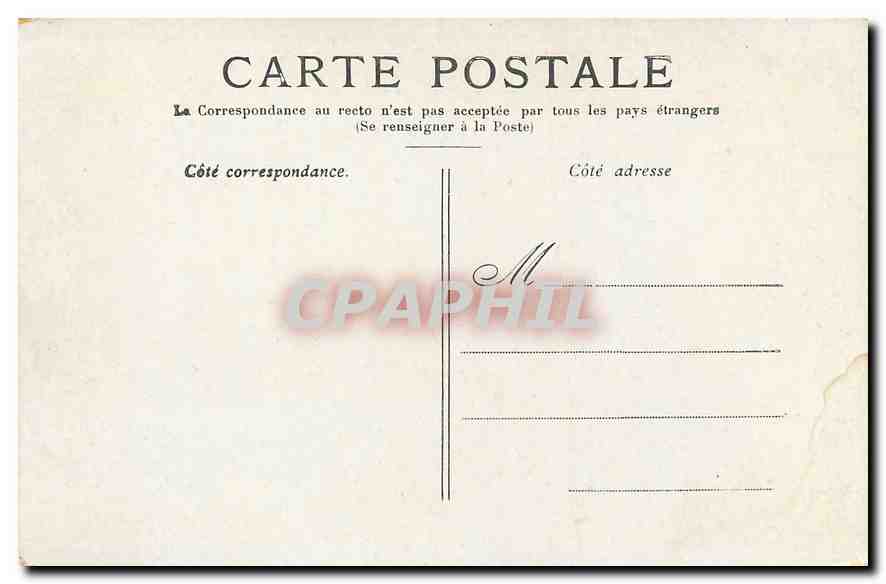 CPA Paris La Place de la Concorde  — Rückseite