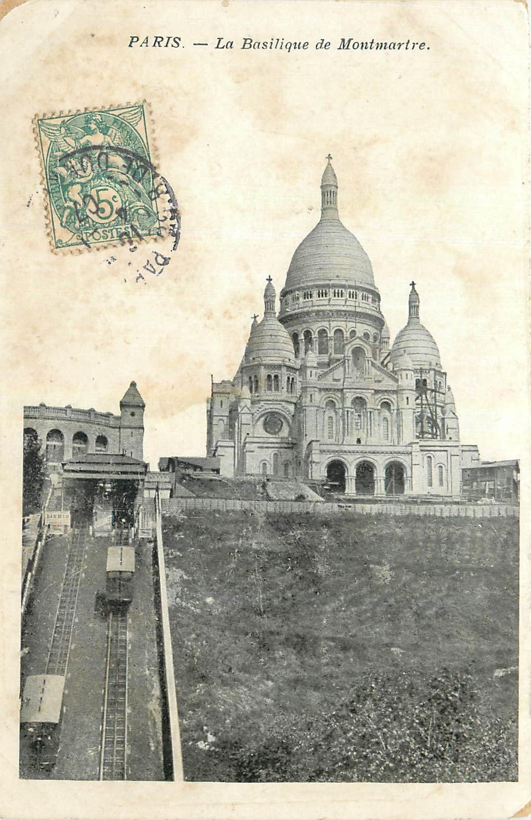 CPA Paris La Basilique de Montmartre 