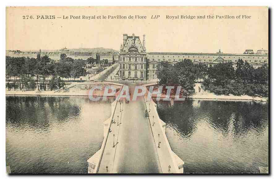 CPA Paris Le Pont Royal et le Pavillon de Flore 