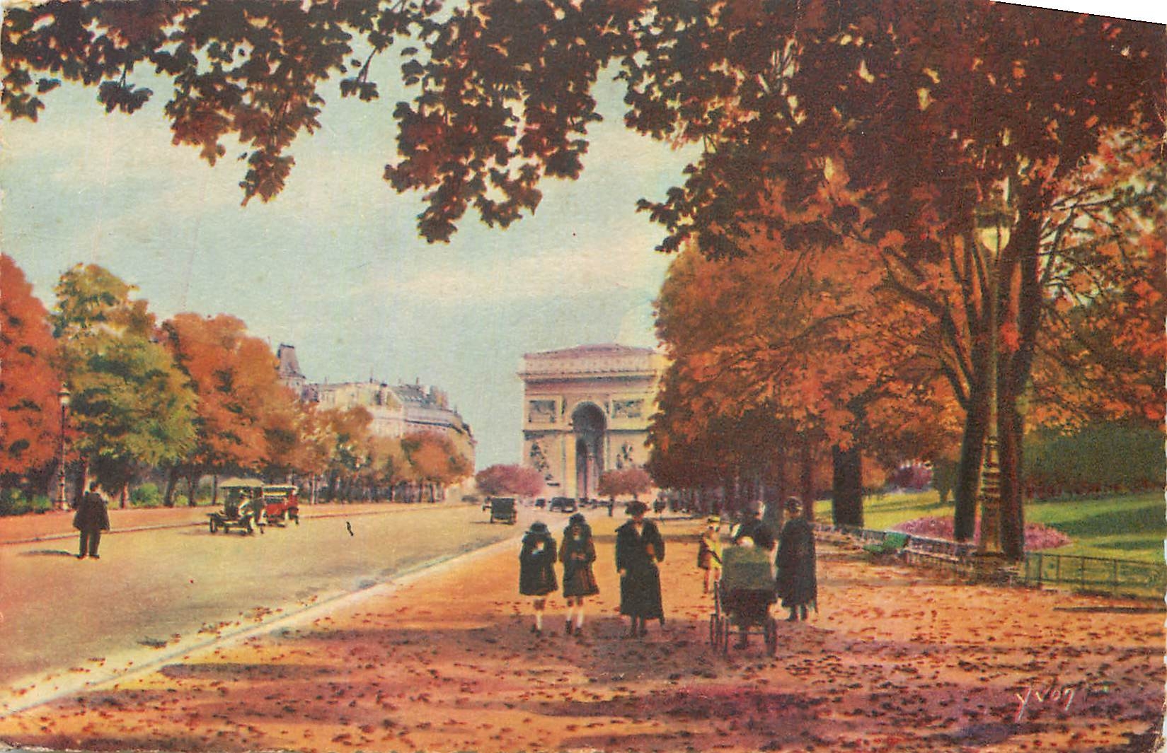 CPA Paris l'Avenue Foch 
