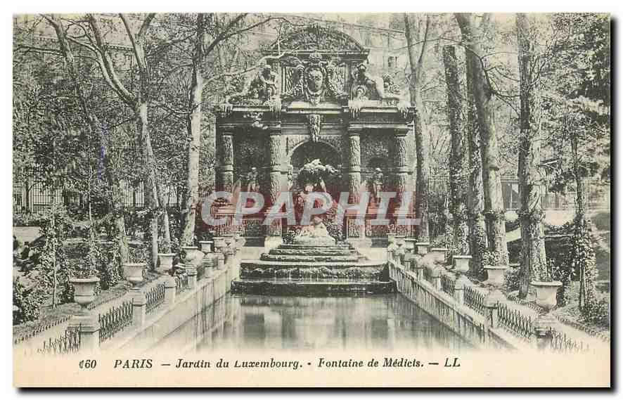 CPA Paris Jardin du Luxembourg Fontaine de Medicis 