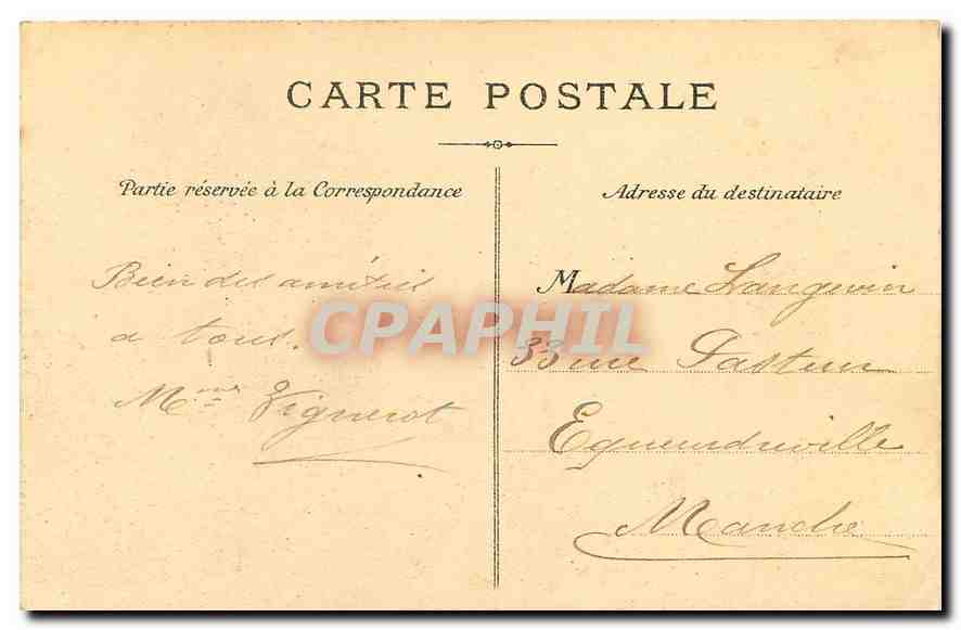 CPA Paris Le Pont Alexandre III  — Verso