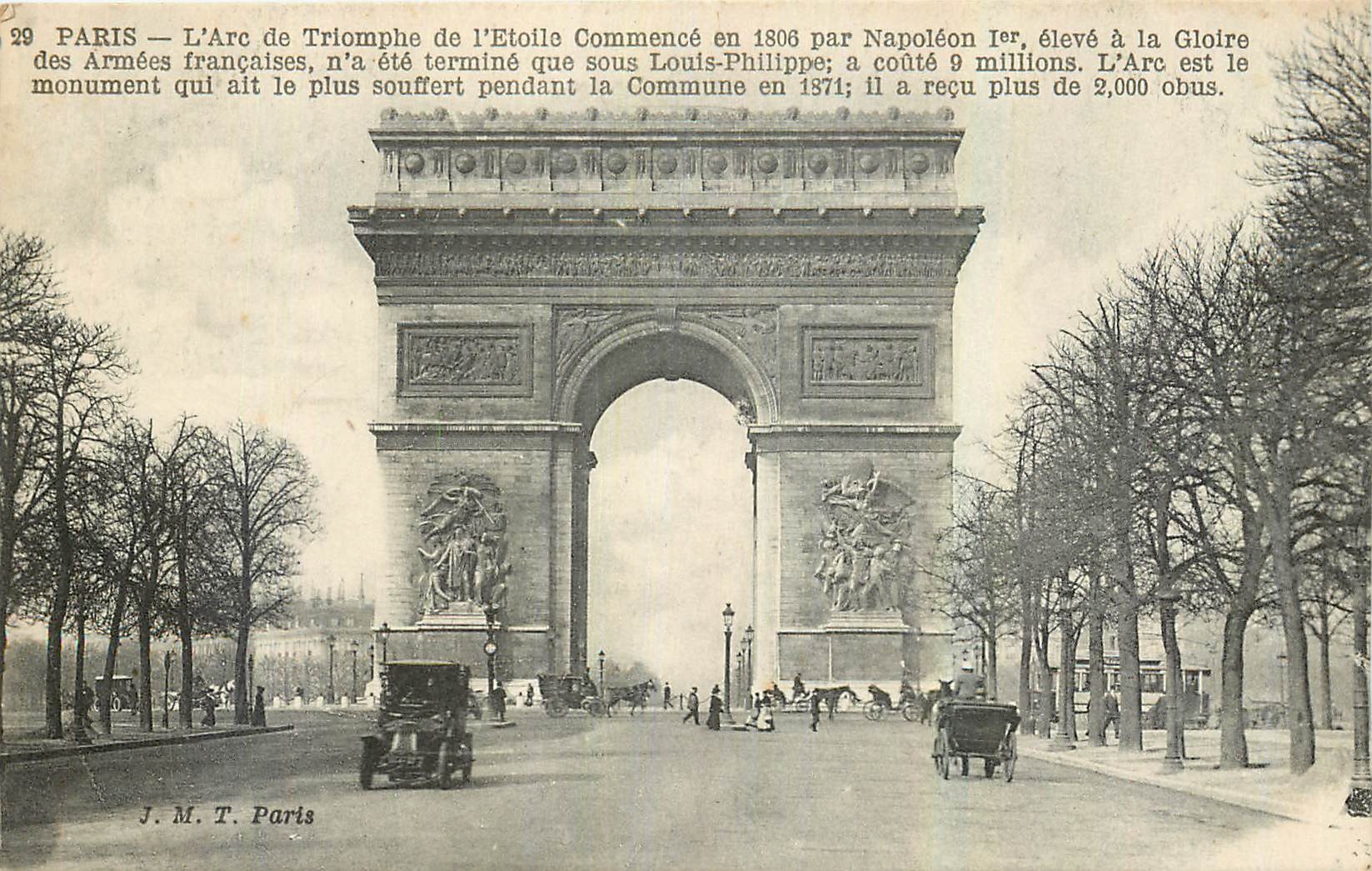 CPA Paris l'Arc de Triomphe de l'Etoile 