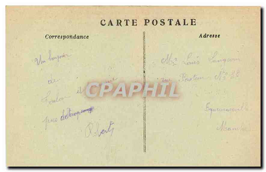 CPA Paris l'Arc de Triomphe de l'Etoile  — Rückseite
