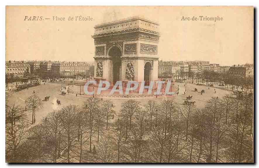 CPA Paris Place de l'Etoile Arc de Triomphe 