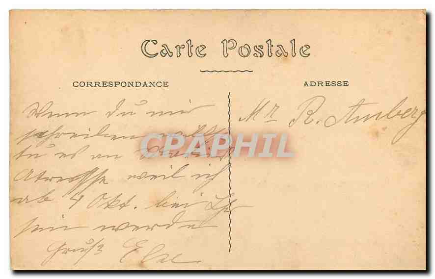 CPA Paris Place de l'Etoile Arc de Triomphe  — Rückseite