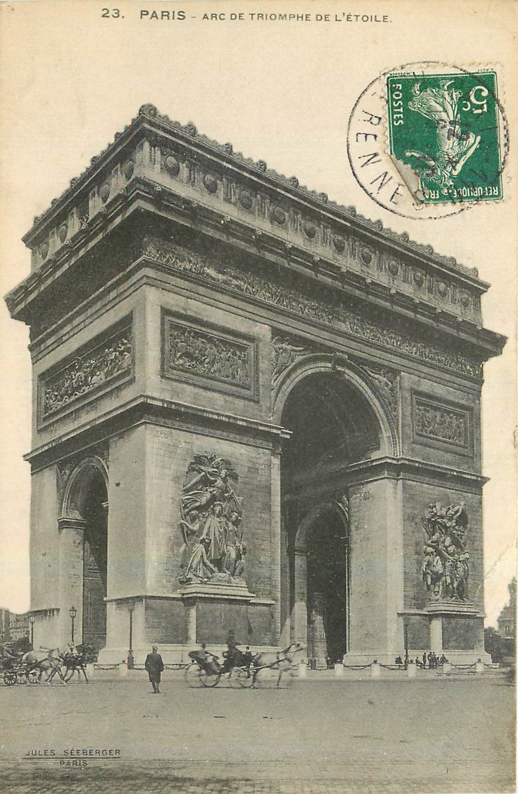 CPA Paris Arc de Triomphe de l'Etoile 