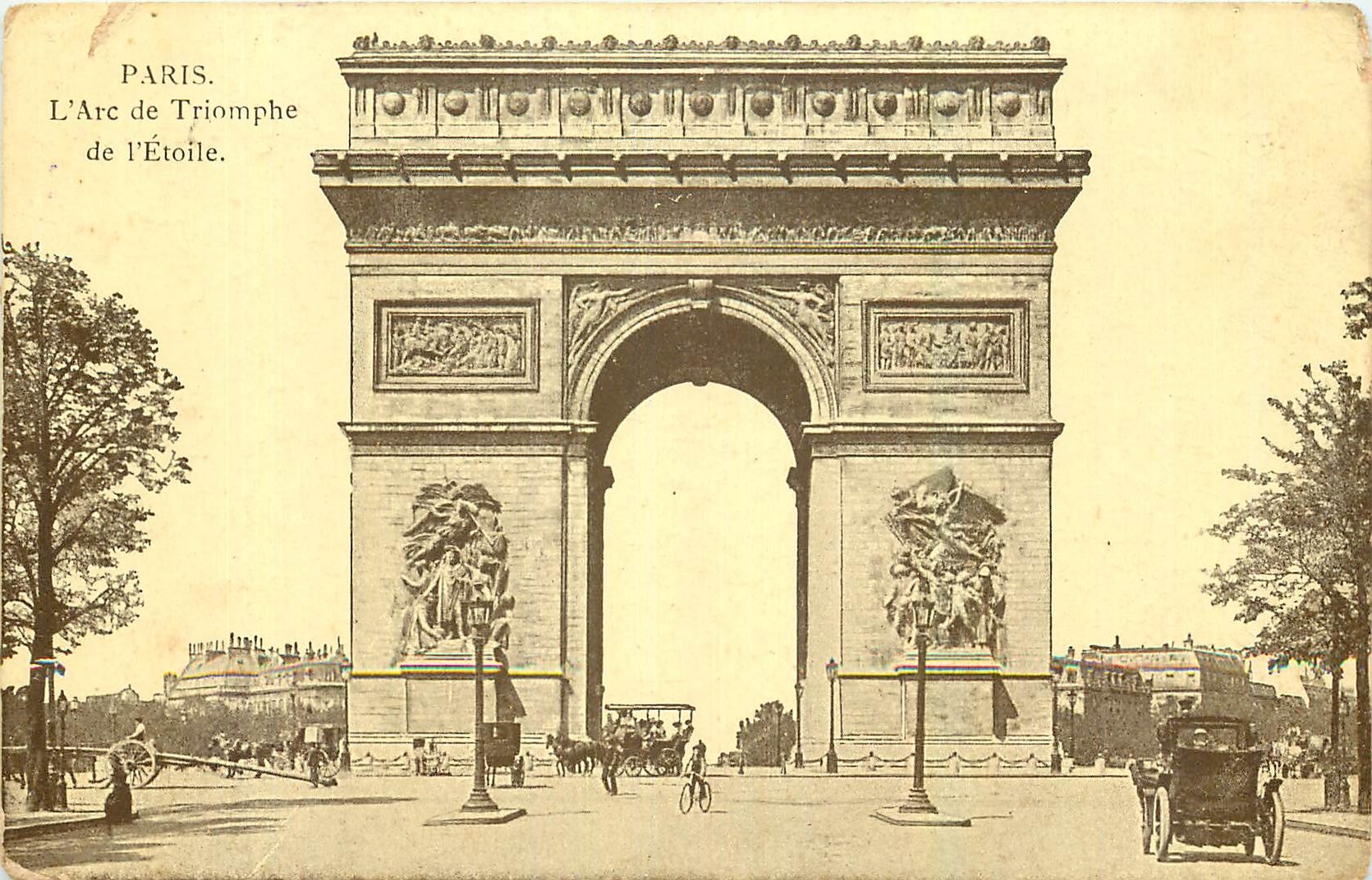 CPA Paris l'Arc de Triomphe de l'Etoile 