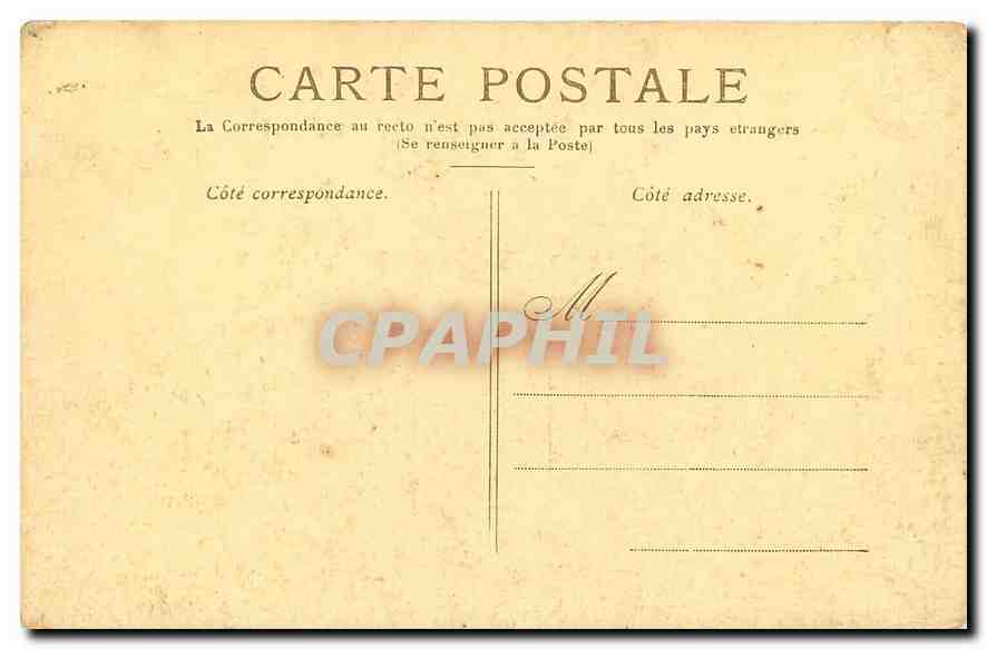 CPA Paris l'Arc de Triomphe de l'Etoile  — Rückseite