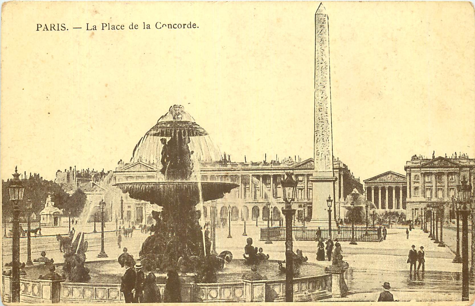 CPA Paris La Place de la Concorde 