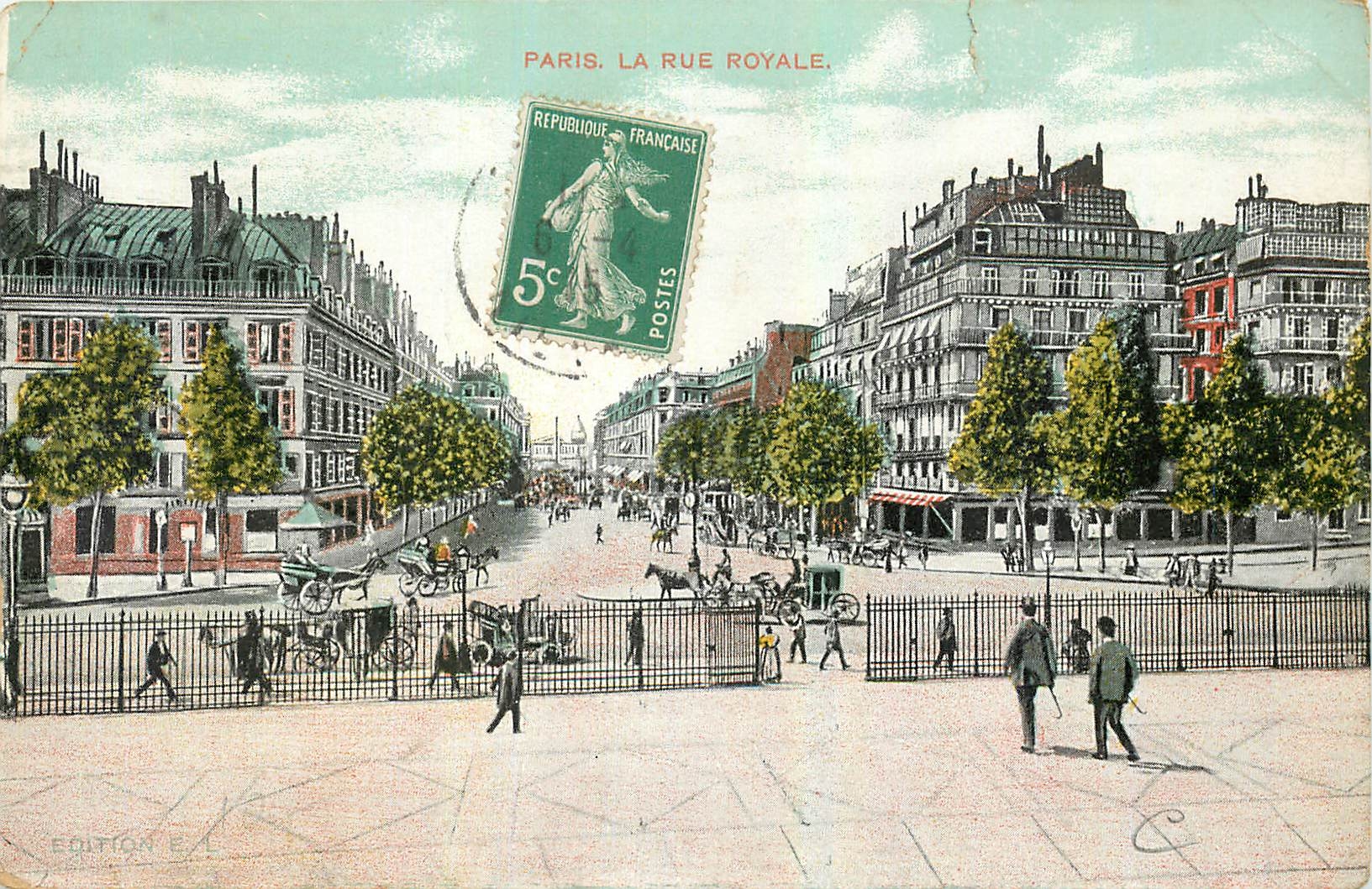 CPA Paris La Rue Royale 