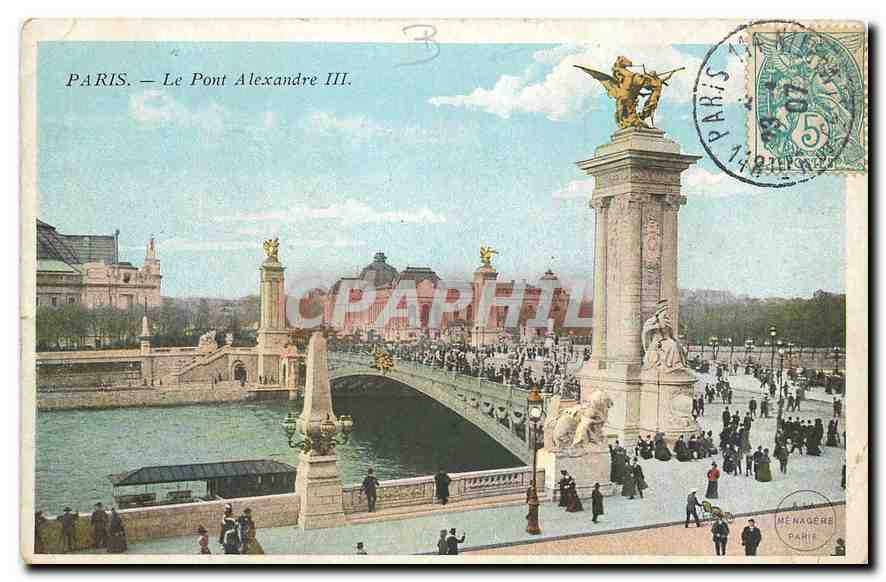 CPA Paris Le Pont Alexandre III 