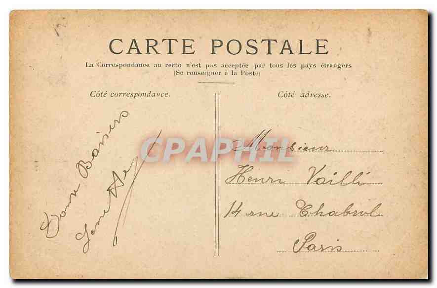 CPA Paris Le Pont Alexandre III  — Rückseite