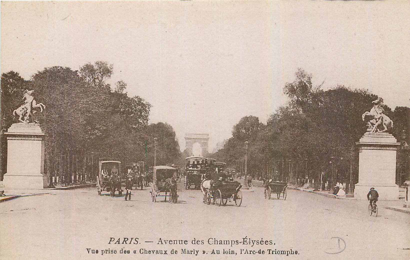 CPA Paris Avenue des Champs Elysees 