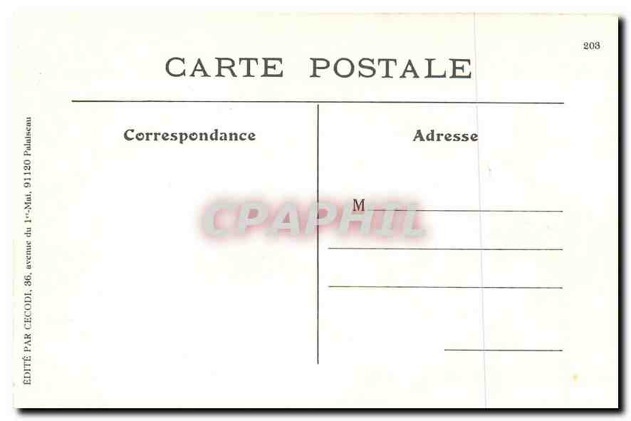 REPRO Paris Vecu Les Voyageurs pour l'imperiale  — Rückseite