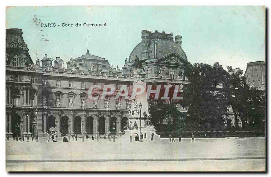 CPA Paris Cour du Carrousel 
