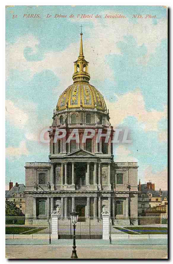 CPA Paris Le Dome de l'Hotel des Invalides 