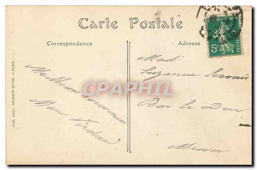 CPA Paris La Porte Saint Denis  — Rückseite