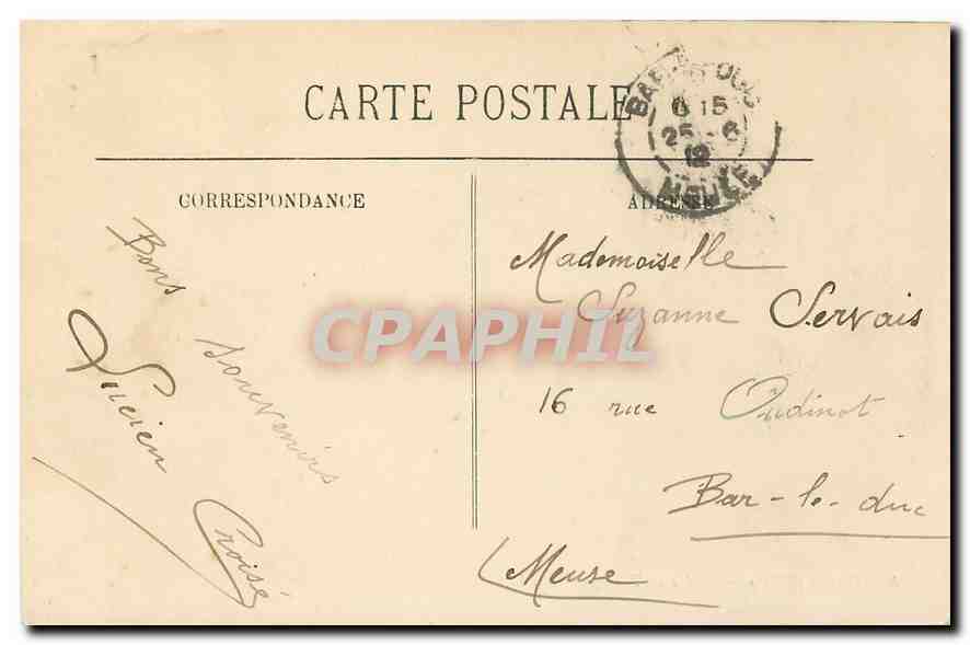 CPA Paris l'Arc de Triomphe  — Verso