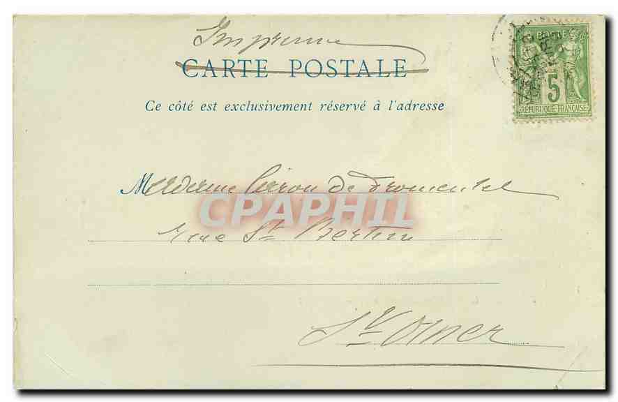 CPA Paris Le Palais de Luxembourg  — Verso