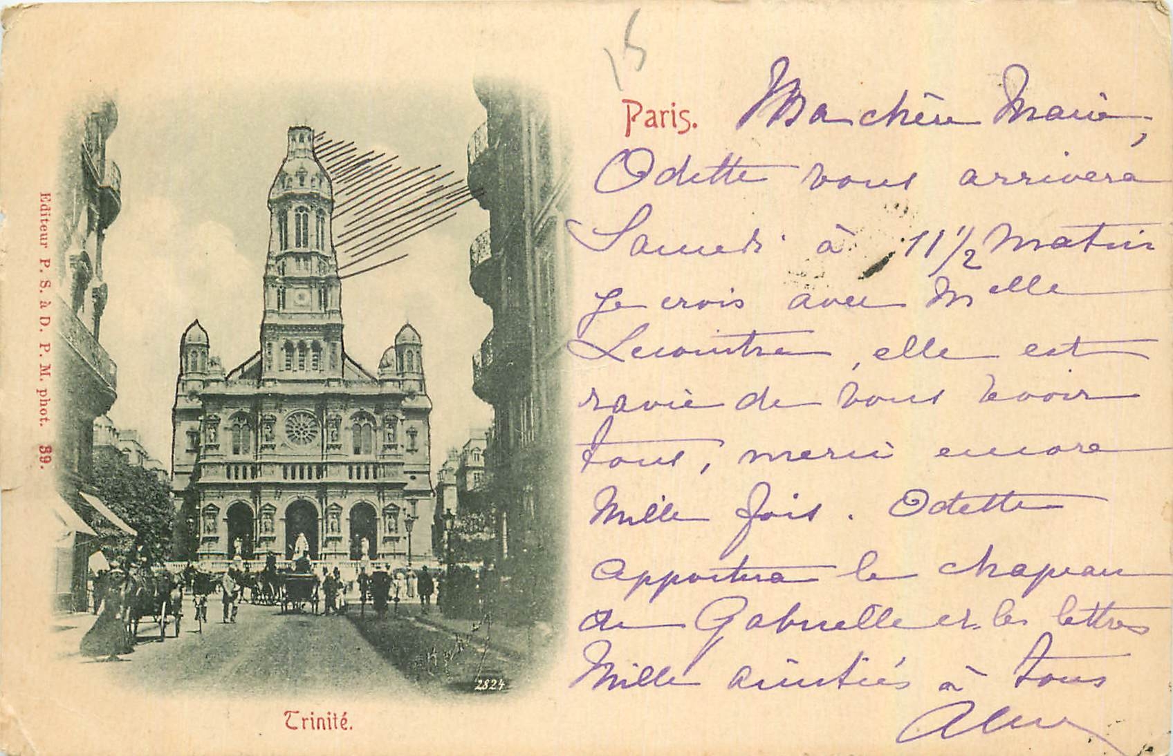 CPA Paris Trinite 