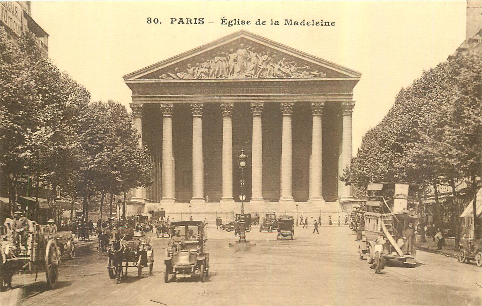 CPA Paris Eglise de la Madeleine 