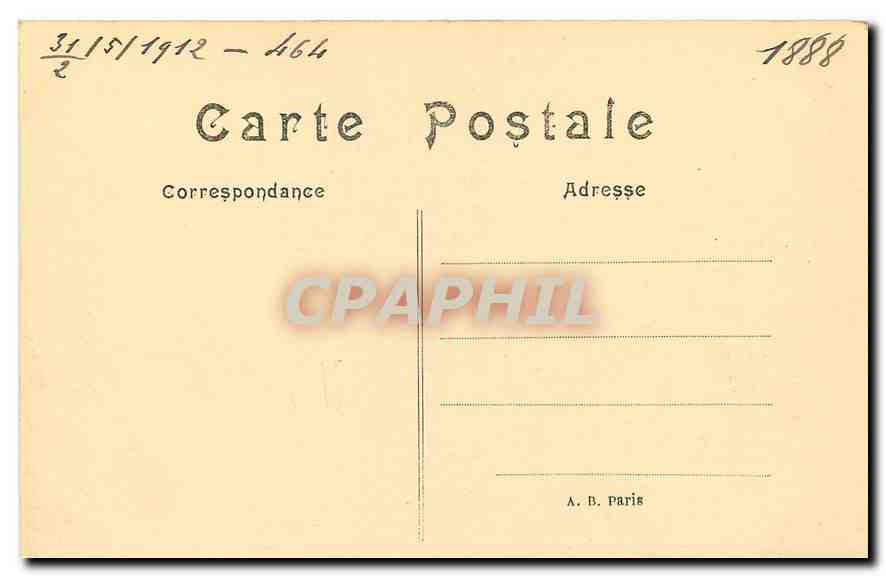 CPA Paris Eglise de la Madeleine  — Verso