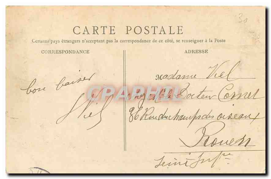 CPA Paris Parc des Buttes Chaumont  — Rückseite