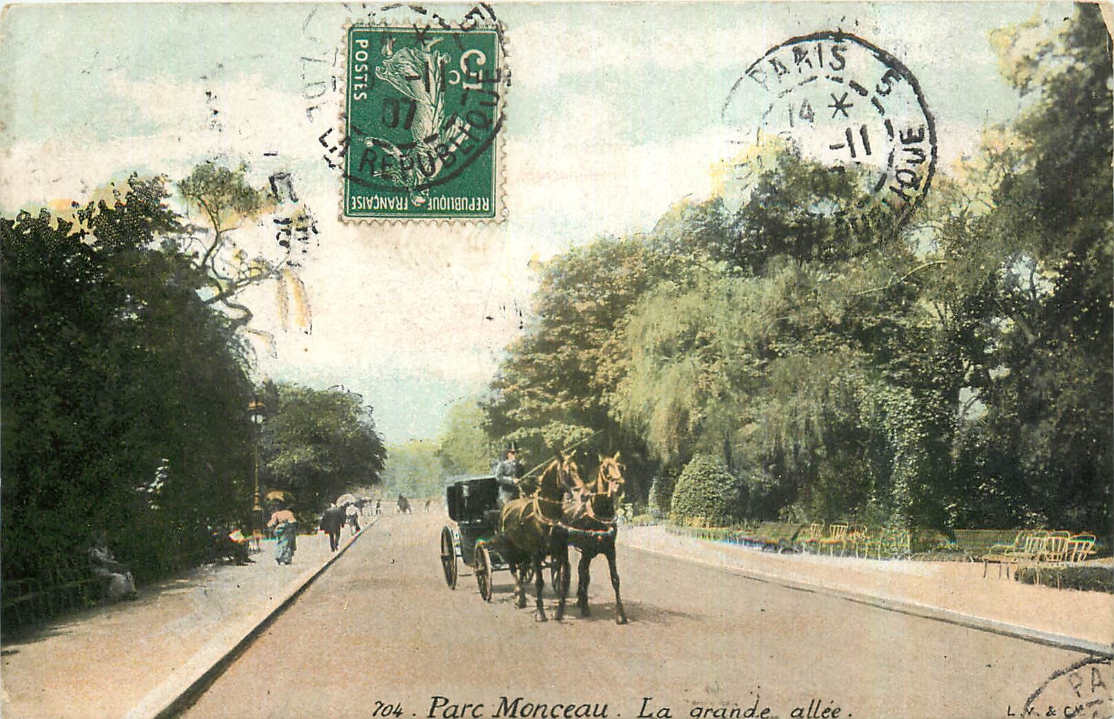 CPA Parc Monceau La grande allee 