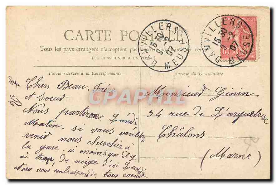 CPA Petit Journal Paris Les Invalides  — Verso