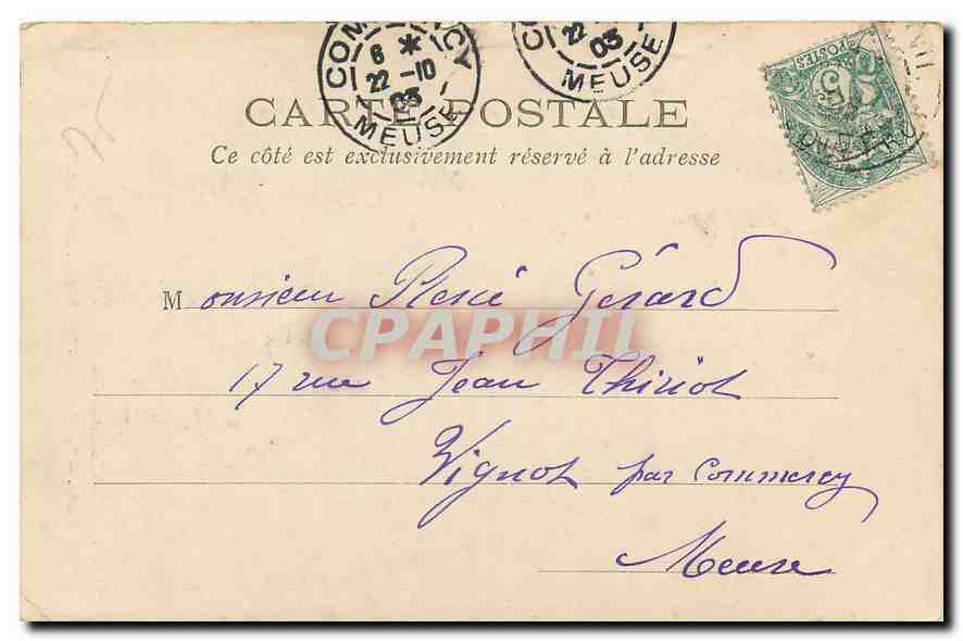 CPA Paris Saint Nicolas des Champs Rue Saint Martin  — Rückseite