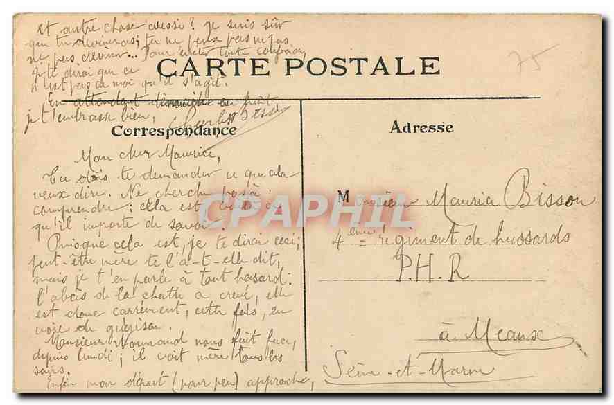 CPA Paris Pont et Place de la Concorde  — Verso