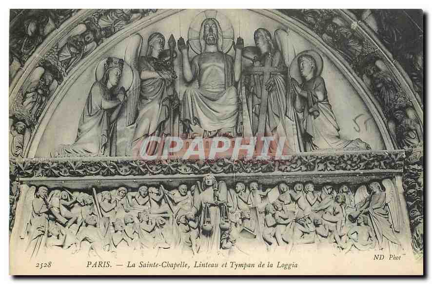 CPA Paris La Sainte Chapelle Linteau et Tympan de la Loggia 