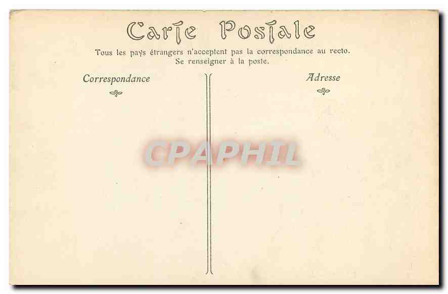 CPA Paris La Sainte Chapelle Linteau et Tympan de la Loggia  — Verso