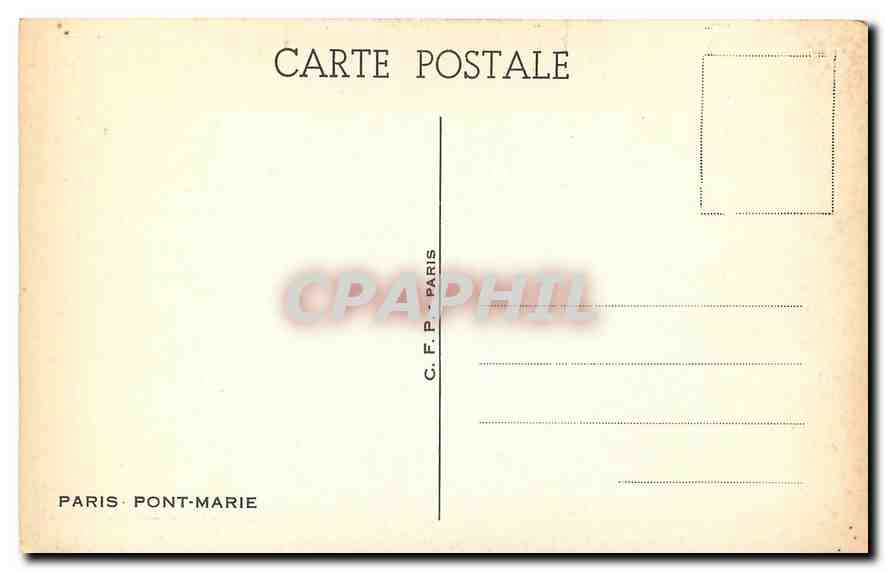 CPA Paris Pont Marie  — Verso