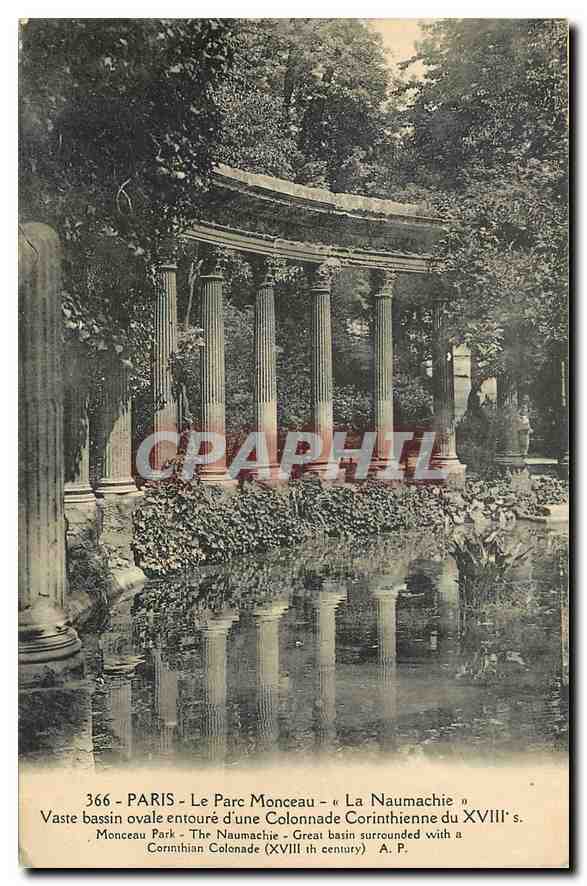 CPA Paris Le Parc Monceau La Naumachie 