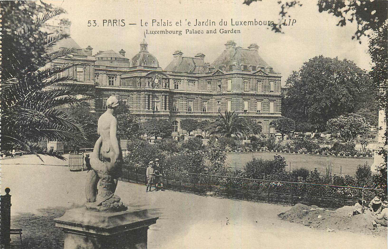CPA Paris Le Palais et le Jardin du Luxembourg 