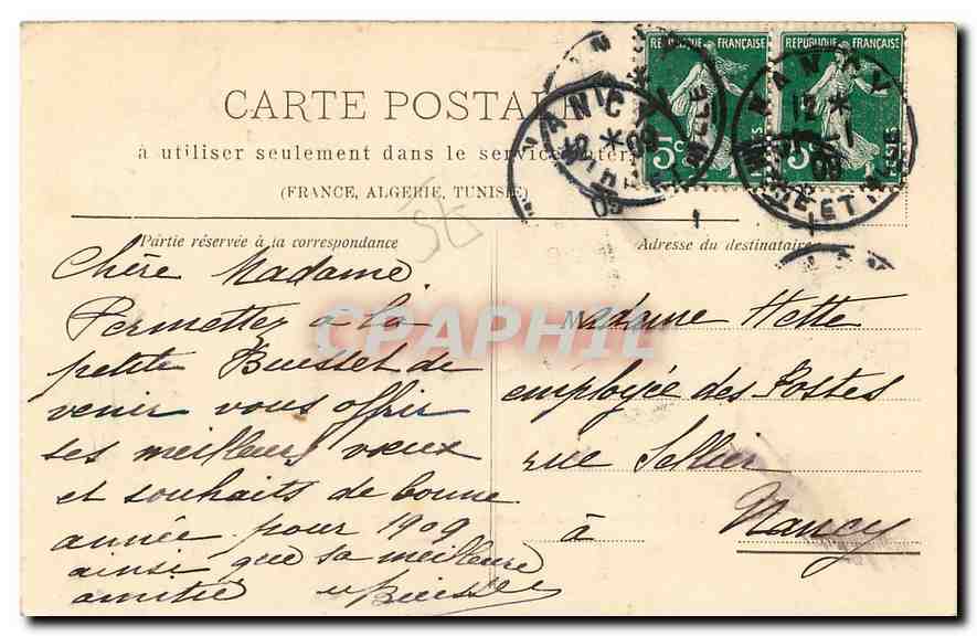 CPA Paris Buttes Chaumont Pont Suspendu  — Verso