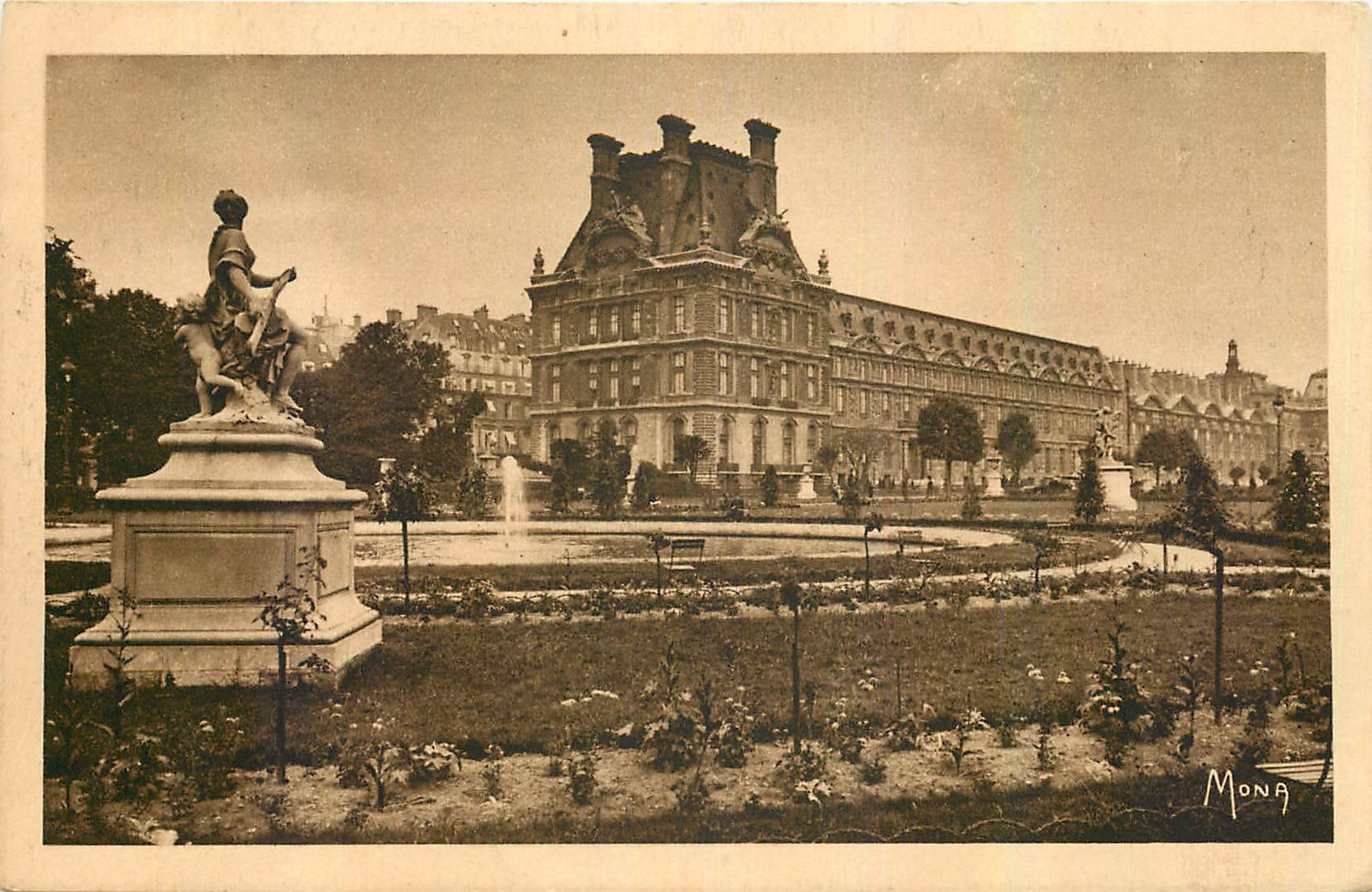 CPA Paris le Louvre Le Pavillon de Marsan 