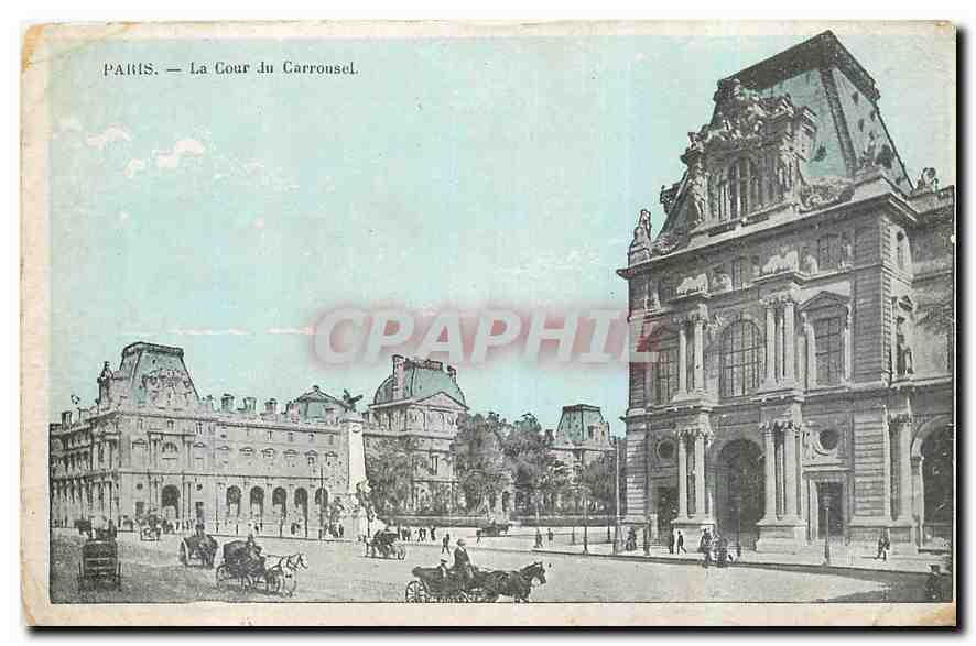 CPA Paris la Cour de Carrousel 