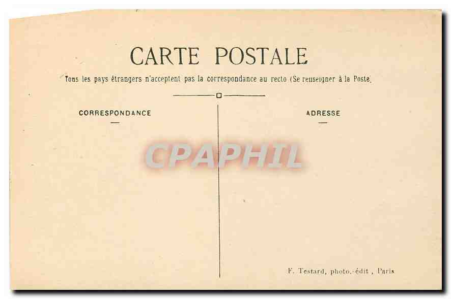 CPA Paris La Bourse  — Verso